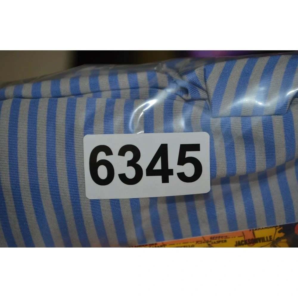 Ralph Lauren RLX Shirt Mens XL Blue Gray Striped Performance Stretch Golf Causal